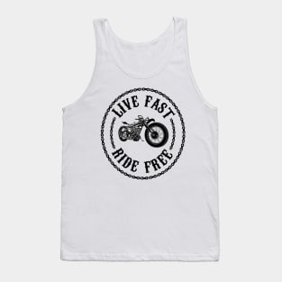 Live fast, Ride free Chains Tank Top